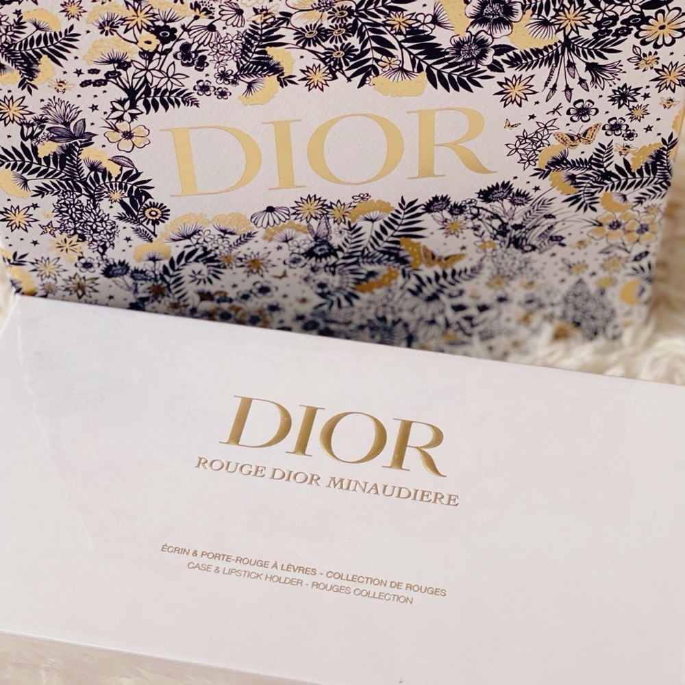 New Limited Edition Dior Gold Clutch Rouge Dior Minaudiere